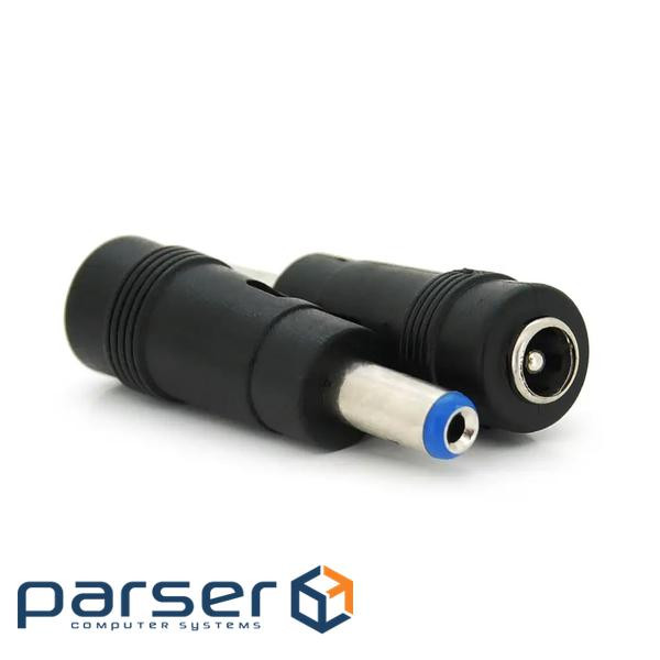 Перехідник живлення Jack DC M/F,6.0x4.4mm до 5.5x2.1mm адаптер,чорний (84.00.7110-1) (84.00.7110-1)