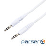 Кабель Xqisit Audio Cable 3.5мм - 3.5мм (M/M), 1.2м , White (4029948026954)