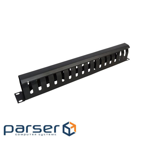 Організатор з кільцями 19", 1U, пластиковий з кришкою, висота 87мм (KD-CM-09) (KD-CM-09)