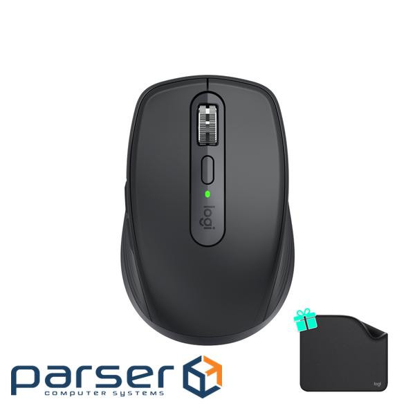 Мишка Logitech MX Anywhere 3S for Business Wireless/Bluetooth + Mouse Pad Studio Seri (MX910-006958)