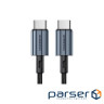Дата кабель USB-C to USB-C 2.0m PD60W black Choetech (6932112105035)