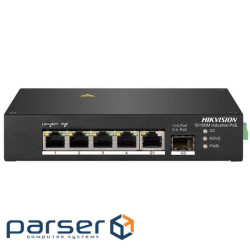Коммутатор 4 порта неуправляемый Hikvision DS-3T0306HP без БП