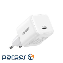 Зарядний пристрій Ugreen USB-C PD30W GaN white (65009)