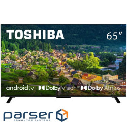 TV 65 Toshiba 65UA2363DG UHD/LED/T2/Android 11/2 x 12W/Dolby Digital/HDMI/Wi-Fi/VESA 400 x 200 M4/Bl