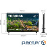 TV 65 Toshiba 65UA2363DG UHD/LED/T2/Android 11/2 x 12W/Dolby Digital/HDMI/Wi-Fi/VESA 400 x 200 M4/Bl