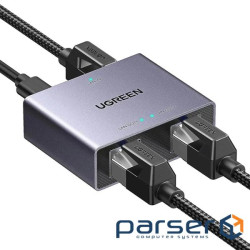 Розгалужувач NW301 Gigabit Ethemet Splitter 1 to 2 Grey Ugreen (45311)