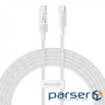 Кабель Baseus Gem Fast-Charging Type-C to Type-C 100W 2m white (P10373000211-01)