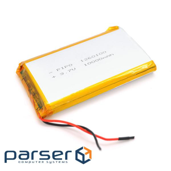 Літій-полімерний акумулятор 12*60*100mm (Li-ion 3.7В 10000мА&middot,год) (1260100) ) (1260100)