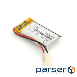 Літій-полімерний акумулятор 7*20*35mm (Li-ion 3.7В 450мА&middot,год) (702035) ) (702035)