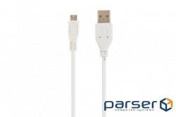 Дата кабель USB 2.0 AM to Micro 5P 1.8m Cablexpert (CCP-mUSB2-AMBM-6-W)