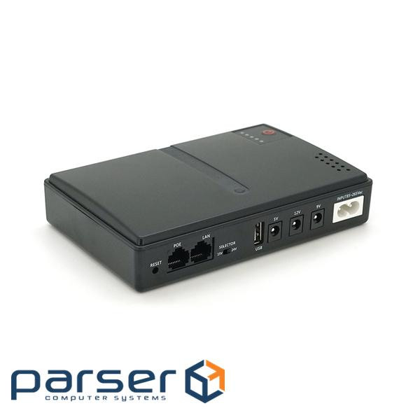 ДБЖ UPS-18W DC1018P YT45103 для роутерів / комутаторів / PON / POE-430, 5 / / 9 / 12V, 1A, 10000MAh(