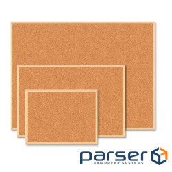 Офісна дошка Buromax JOBMAX corky, 45x60см , fabrikoid frame (BM.0013)