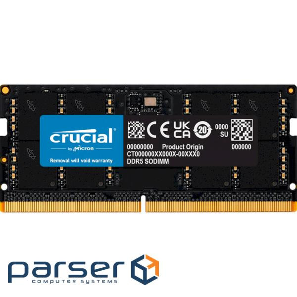Модуль пам'яті CRUCIAL SO-DIMM DDR5 4800MHz 32GB (CT32G48C40S5)