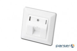 Лицьова панель DIGITUS 1х Keystone 80x80 із заземленням (DN-93811)