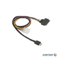 Cable Supermicro 75cm OCuLink to PCIE U.2 with Power Cable (CBL-SAST-1011)