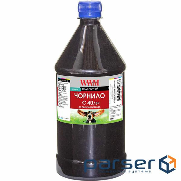 Чорнило WWM Canon PG-40Bk/PG-50Bk/PGI-5Bk 1000г Black pigm. (C40/BP-4)