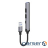 Концентратор СolorWay USB-A 4-в-1 USB2.0х 3/USB3.0 (CW-HUB05)