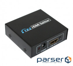 Активний HDMI сплітер 1=>2 порти, 1080р , DC5V/1A Q50 (YT-S-HDMI1=>2)