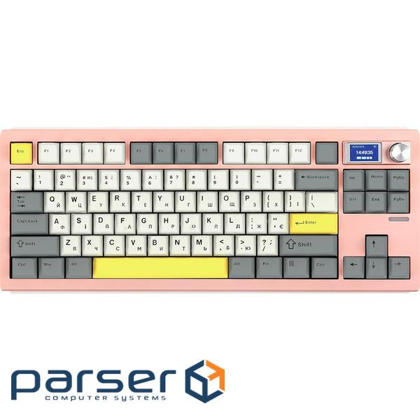 Клавіатура бездротова Epomaker Shadow-S TKL Wisteria Linear Switch Hot-Swap (2.4G/BT/US (SHS-P-WL)