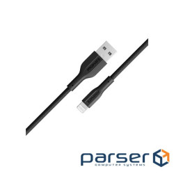 Кабель Promate xCord-Ai USB - Lightning (M/M), 1 м , Black (xcord-ai.black)