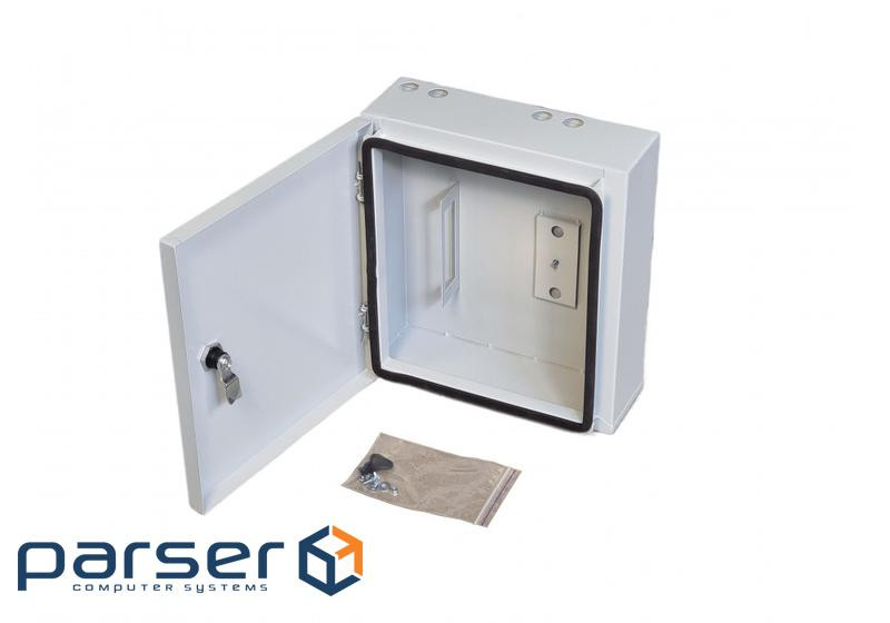 Гермобокс VAGOS 300х330х120 під сплайс кассету до 32 ОВ, метал, IP54, дверь петельная, пово (014638) (014638)