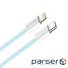 Дата кабель USB-C to Lightning 1.0m 27W blue ColorWay (CW-CBPDCL061-BL)