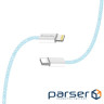 Дата кабель USB-C to Lightning 1.0m 27W blue ColorWay (CW-CBPDCL061-BL)