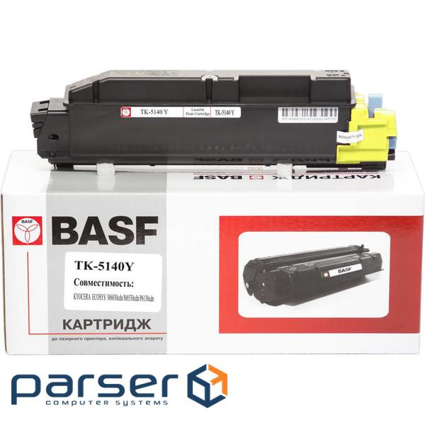 Тонер-картридж BASF Kyoс era TK-5140 Yellow, 1T02NRANL0 (KT-TK5140Y) (BASF-KT-TK5140Y)