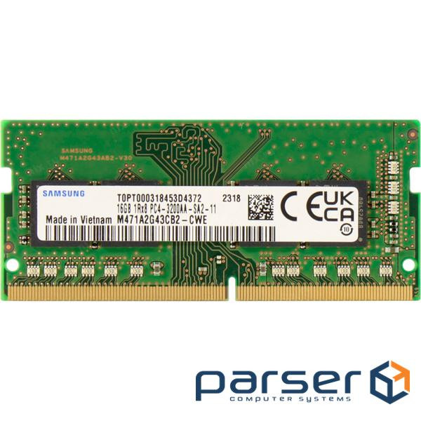 Модуль пам'яті SAMSUNG SO-DIMM DDR4 3200MHz 16GB (M471A2G43CB2-CWE)