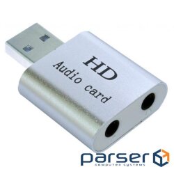 Звукова карта Dynamode USB 8 (7.1) каналов 3D алюминий серебристая (USB-SOUND7-ALU silver)
