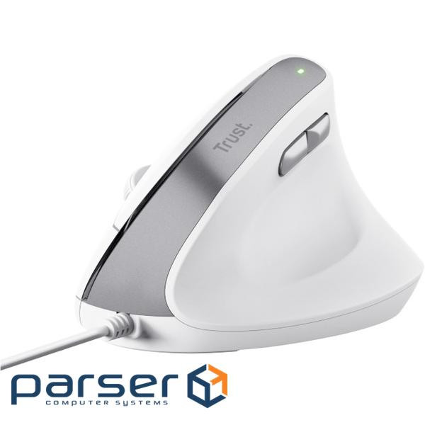 Вертикальна миша TRUST Bayo 2 Ergonomic White (25397)