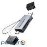 Кардридер Cabletime USB3.0 A + USB Type-C, SD/TF, 5Gbps (CD40G)