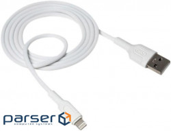 Дата кабель USB 2.0 AM to Lightning 1.0m NB212 2.1A White XO (XO-NB212i-WH)