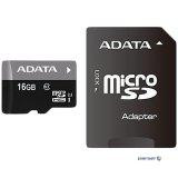 A-DATA microSDHC 16GB memory card adapter class10 UHS1 (AUSDH16GUICL10-RA1)