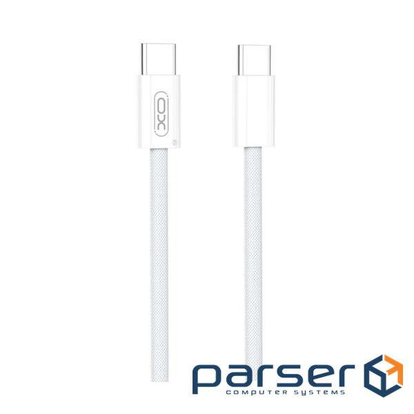 Дата кабель USB-C to USB-C 1.0m 60W white XO (NBQ260A_С_White)