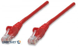 Patch cord UTP Cat.5e ( 0.5m red ), Intellinet (318198)