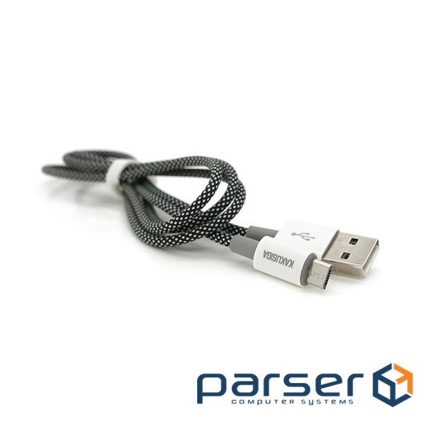 Кабель iKAKU KSC-723 GAOFEI smart charging cable for micro, Black, длина 1м , 2.4A, BO (KSC-723-MB)