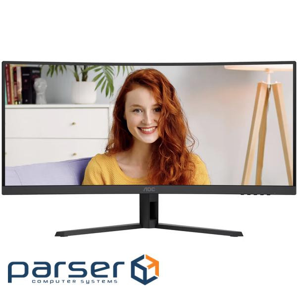 Монiтор TFT AOC 34" CU34B3E 21:9 VA Curved WQHD 120Hz HDMI DP Black