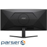 Монiтор TFT AOC 34" CU34B3E 21:9 VA Curved WQHD 120Hz HDMI DP Black
