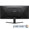 Монiтор TFT AOC 34" CU34B3E 21:9 VA Curved WQHD 120Hz HDMI DP Black