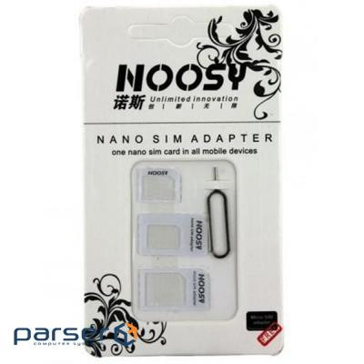 Адаптер для SIM-карток Noosy Adapter Nano SIM for all size (19712 / 15514)