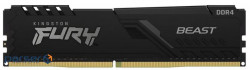 Computer memory module DDR4 8GB 3600 MHz Fury Beast Black HyperX (KF436C17BB/8)