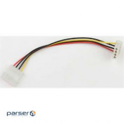 Supermicro Cable CBL-PWEX-0645 PCI Express Big 4-Pin Male to Big 4-Pin Female Power Extension Brown