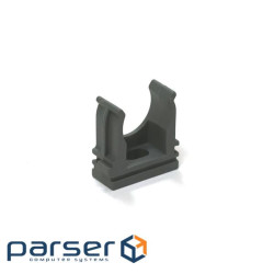 Pipe holder D20, wall-mounted, connectable, gray (INST-HTB20)