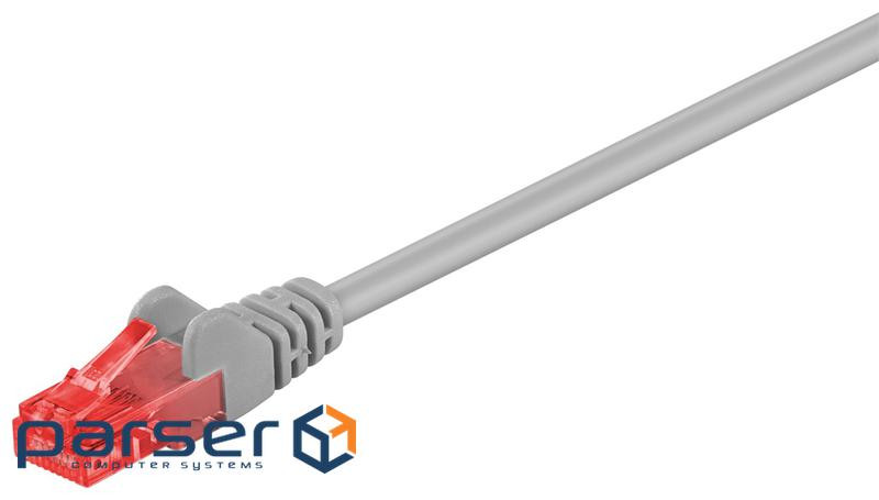 Патч-корд неекранований RJ45 UTP6 5.0m,patch AWG24 D=5.8mm Gold Protect,сірий (75.07.2577-40) (75.07.2577-40)