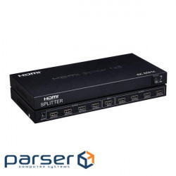 Перехідник відео HDMI 1x8 (Splitter),Act v2.0 4K@60Hz,чорний (84.00.7029-1) (84.00.7029-1)