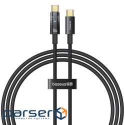 Кабель Baseus Explorer Series Auto Power-Off Type-C to Type-C 100W (2m) black (P10319704111-00)