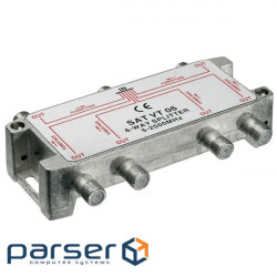 Перехідник антенний RF:F 1x6 F/F (Splitter),SAT 5-2450MHz Digital (75.06.7004-10) RF:F 1x6 F/F (Splitter),SAT 5-2450MHz Digital (75.06.7004-10)