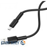 Кабель BOROFONE BX31 Soft silicone Micro-USB devices 1m. Black (BX31MB)