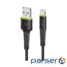 Дата кабель USB 2.0 AM to USB-C 2.0m CBFLEXT2 Black Intaleo (1283126521423)
